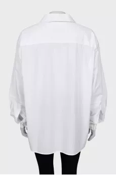 White shirt with raised seams