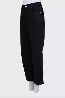 Black wide leg jeans
