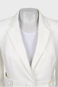 White button down jacket