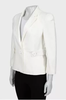 White button down jacket