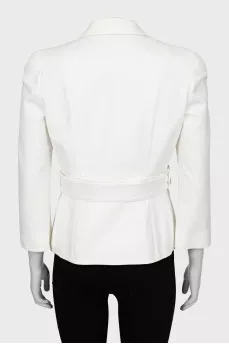 White button down jacket