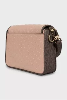 Crossbody bag with embossed print