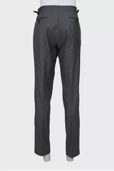 Men's classic trousers with fine print