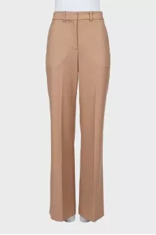 Wool palazzo pants with tag