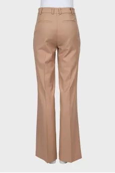 Wool palazzo pants with tag