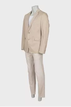 Beige men's suit