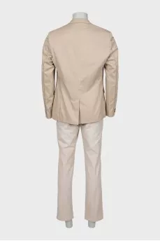 Beige men's suit