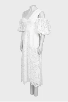 A-line dress with voluminous sleeves
