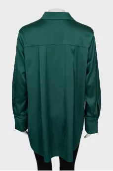 Oversized silk shirt