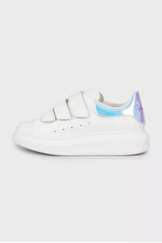 Leather sneakers with Velcro