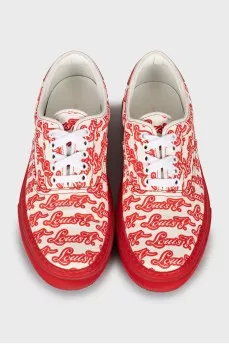 Men's sneakers in text print