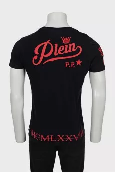 Men's T-shirt with raised print