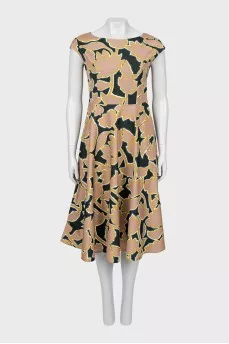 Slim fit print dress