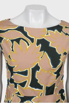 Slim fit print dress