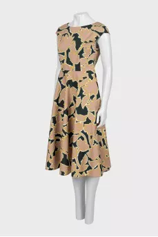 Slim fit print dress