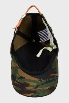 Men's cap in military print
