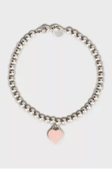 Silver bracelet with pendant