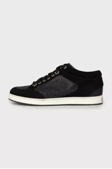 Sneakers decorated with sparkles