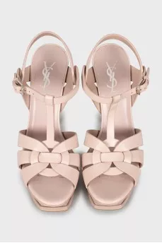 Pink Tribute leather sandals