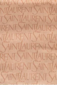 Beige scarf in signature print