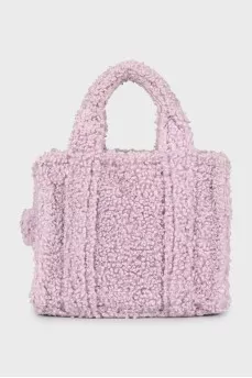 Faux Sheepskin Tote Bag