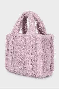 Faux Sheepskin Tote Bag