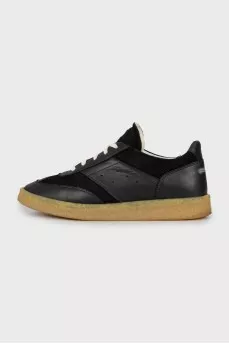 Men's sneakers made of suede and leather