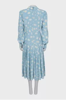 Floral silk maxi dress