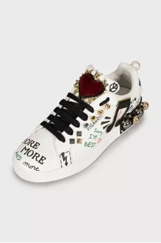 Portofino leather sneakers