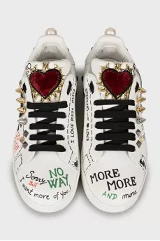 Portofino leather sneakers