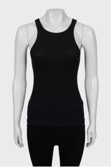 Ribbed Fitted Tank