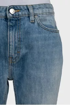 Blue ripped jeans
