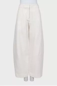 High-waisted banana trousers