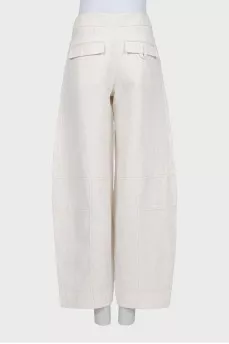 High-waisted banana trousers