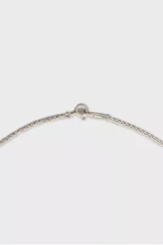 Серебряная подвеска из пятью кольцами