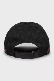 Men's cap with signature print