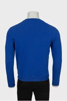 Men's blue sweatshirt with brand logo