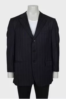 Men's jacket with striped print