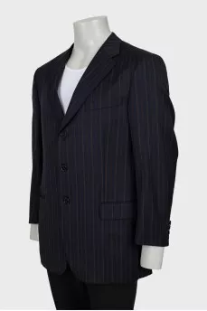 Men's jacket with striped print