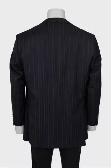 Men's jacket with striped print