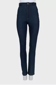 Dark Blue High Waist Jeans