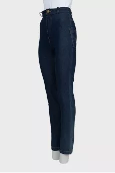 Dark Blue High Waist Jeans