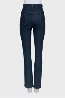 Dark Blue High Waist Jeans