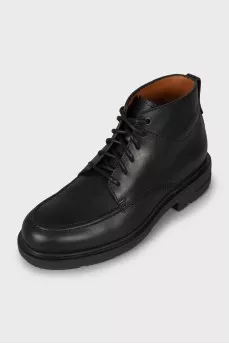 Men's leather lace-up boots