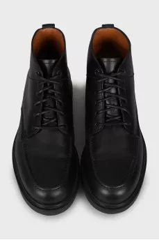 Men's leather lace-up boots