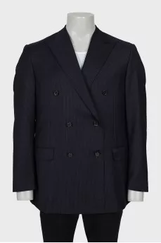 Men's striped wool jacket