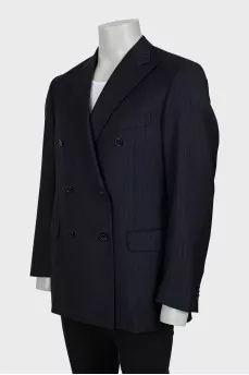 Men's striped wool jacket