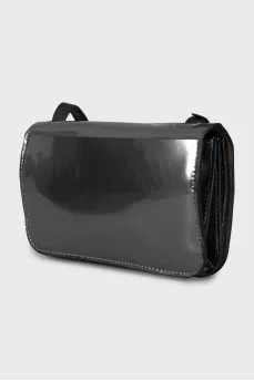 Logo embossed wallet bag