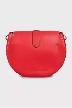 Round leather crossbody bag