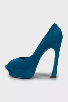 Blue suede shoes